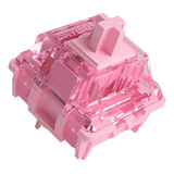 Switch De Teclado Mecânico Akko Gateron Pink Lubbed Linear Kit Com 45 Unidades