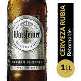 Cerveza Rubia Warsteiner Retornable 1 L.