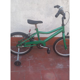 Bicicleta Rodado 16 Verde, Usada, Muy Bien Estado