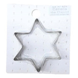 Cortante Reposteria Galletitas Navidad Estrella De David 6cm