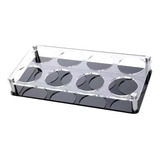 Estante Para Copas De Vino, Soporte 8 Hoyos Negro