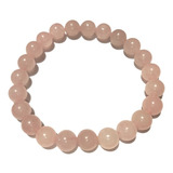 Pulsera Cuarzo Rosa Piedra Natural 6mm