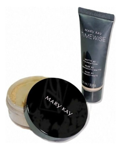 Kit Base Timewise3d Ivoryw150 + Pó Medium Ivory Mary Kay 