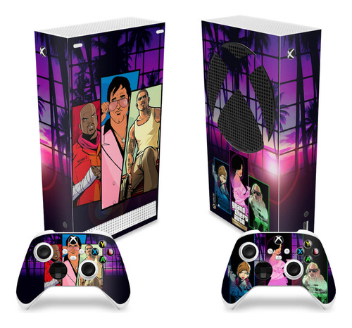 Skin Para Xbox Series S Adesivo Vertical - Modelo 123