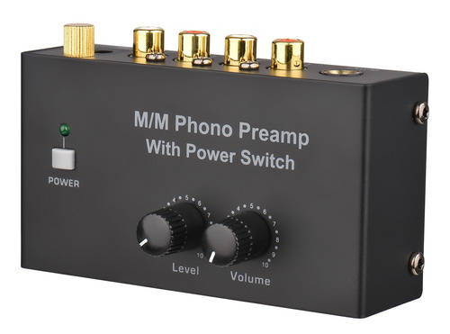 Preamplificador M/m Phono Con Interruptor De Encendido 
