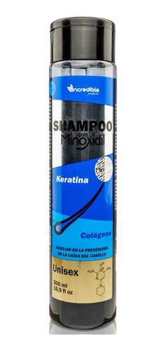 Shampoo Sin Sal Minoxidil Keratina Colageno Shampo - 500ml