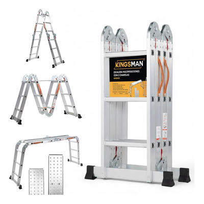 Escalera Multiposiciones Plegable Kingsman 3.5m 12 Peldaños 150kg | MercadoLibre