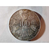 Moneda Austria 100 Schilling  1975  0.640 J Straus (x32