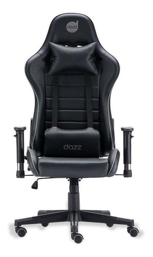 Cadeira Gamer Dazz Prime X V2 Preto E Cinza Almofada Lombar