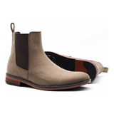 Botin Chelsea Boots Hombre Caballero Moda Piel Gamuza 