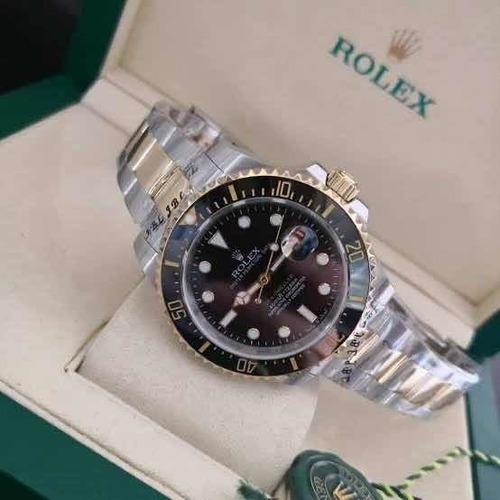 Relógio Rolex Submariner Misto Preto Com Caixa E Manual