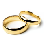 Alianzas Anillos Oro 18k S/costura Casamiento Compromiso 3gr