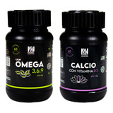 Natural Nutrition Kit Omega 369 + Calcio Vitamina D3 6c Sabor Omega 369 Y Calcio Con D3