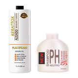 Alisado Definitivo Plastificado + Shampoo Neutro 500 Ml