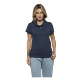 Camiseta Polo Feminina Marinho