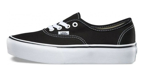 Tenis Vans Authentic Platform Black/white