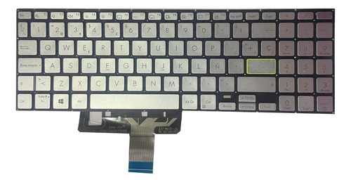 Teclado Asus Vivobook X521 X521f X521fa X521ea X521ia Plata