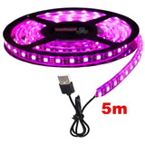 Luces Led Ultra Violeta Hidroponia, Mxgws-004, 1pza, 5m, 5v