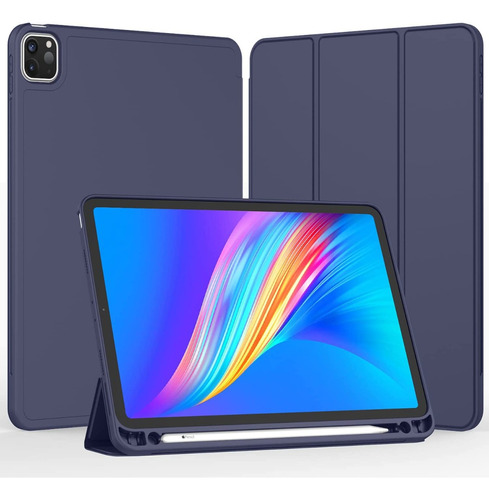 Funda Smart Case P/ iPad Pro 5°/6° Gen De 12.9¨ Porta Pencil