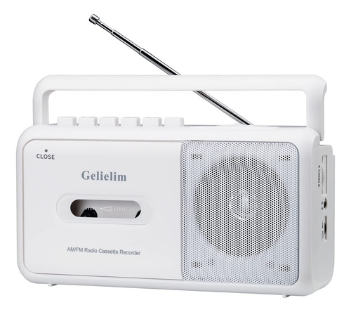Gelielim Reproductor De Casete Boombox, Estéreo De Radio A.