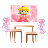 Fondo De Tela Princesa Peach De Super Mario Decoracion Candy