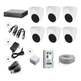 Kit Cctv De 6 Cámaras De Seguridad Dahua 5mp+ Dvr 8 Ch Hd