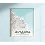 Lámina Cuadro Imprimible Buenos Aires - Ciudades Del Mundo