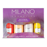 Perfumes Milano Mini By Saphirus Femeninos Estuche X 4u. 
