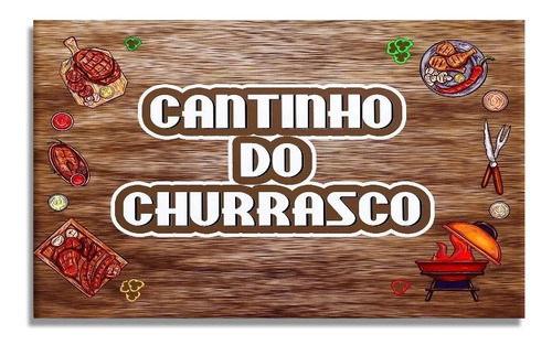 Azulejo Cantinho Do Churrasco  Placadecorativa Churrasqueira