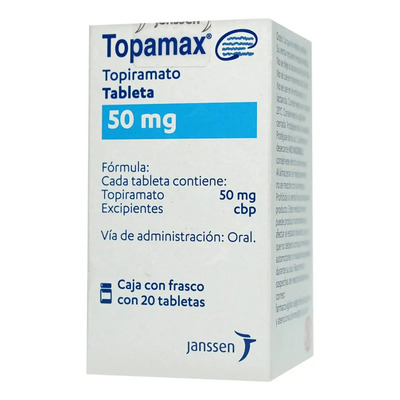 Topamax Tableta 50 Mg, 20 Tabletas | Meses sin interés