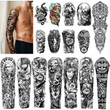 Tatuajes Temporales Unisex Brazo 16 Piezas