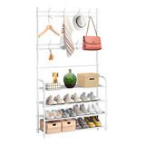 Rack Multifuncional Perchero Organizador Home Smart 