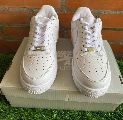 Tenis Nike Air Force Cuero Blanco Talla:24 Cm