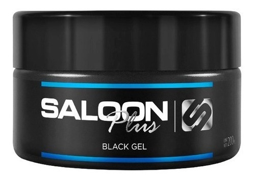 Black Gel Matizador De Canas Pelo Y Barba Saloon In 250gr