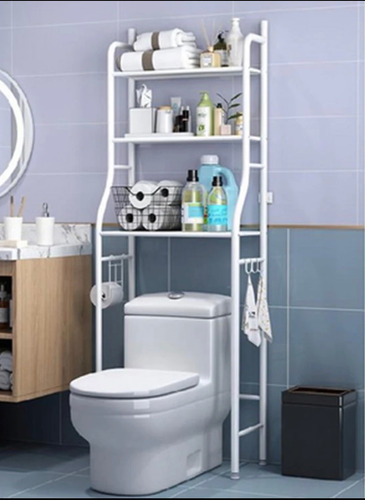 Estante De Baño Organizador Para Inodoro 3 Niveles Acero Ino