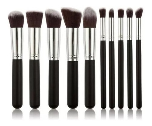 Set Brochas Maquillaje Profesional 10 Unidades