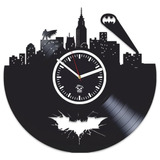 Reloj De Pared De Vinilo Para Niños Diseño De Batman Regalo 