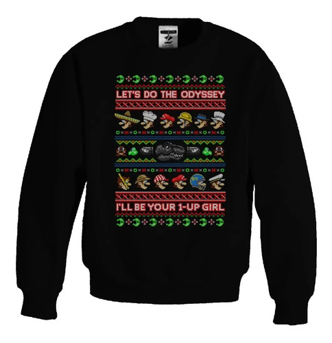 Sudadera Ugly Sweater Mario Bross Personajes Arcade + Regalo