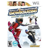 Juego Para Wii - Triple Crown Championship Snowboard.