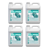 Jabon Liquido Para Ropa 5lts Gel Wash Baja Espuma Pack X4