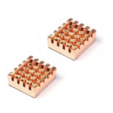 Kit Disipadores Cobre X2unid Para Raspberry 12x12mm Emakers