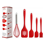 Kit 5  Utensilios De Cozinha Silicone Com Fue