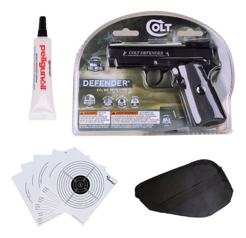 Pistola Colt Defender 1911 Full Metal Co2 4.5mm Xchws C