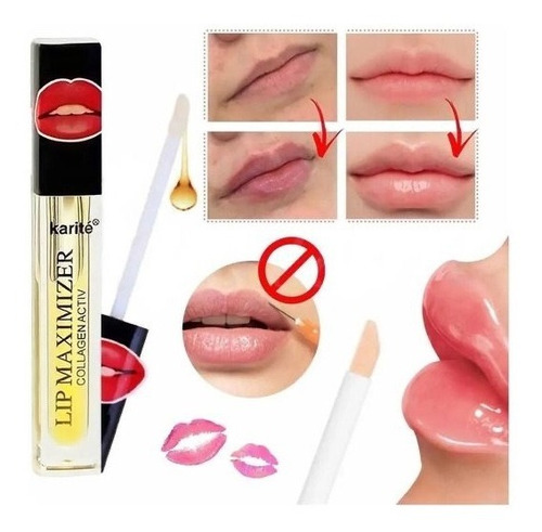 Labial Con Colageno Agrandar Labios Hidratado Maximizador