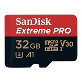 Tarjeta Micro Sd Sandisk Extreme Pro 32 Gb 4k