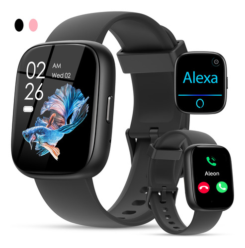 1.85'' Alexa Reloj Inteligente Smartwatch Bluetooth Llamadas