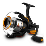 Reel Frontal Spinit Titan 2 V8 800 Variada Mar 8 Rulemanes Color Negro Con Dorado Lado De La Manija Derecho/izquierdo