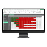 Controle E  Gestão De Academias Em Excel