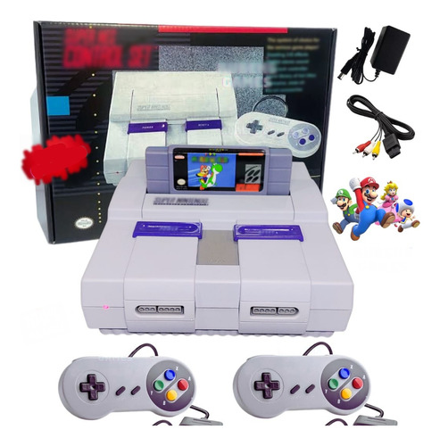 Super Nintendo Original Snes Clássico+ 2controles+2cartuchos