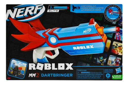 Nerf Roblox Mm2 Dartbringer 3 Dardos Elite Hasbro